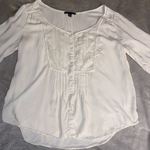 American Eagle White Blouse size Large